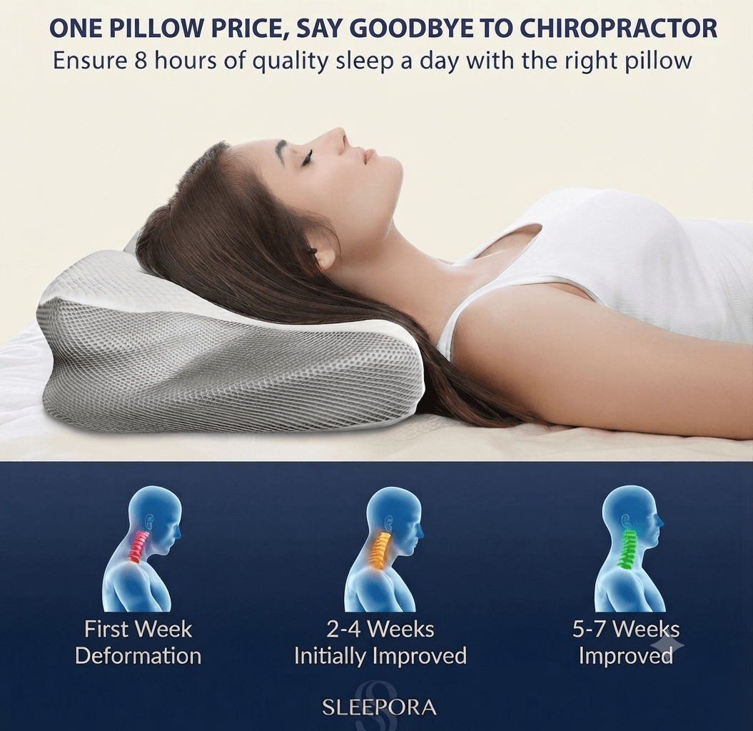 SleepOra™ Premium Cool Ergo Pillow