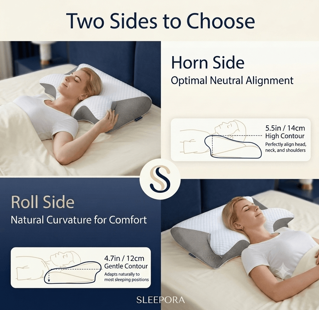 SleepOra™ Premium Cool Ergo Pillow