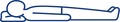 Back sleeper line icon